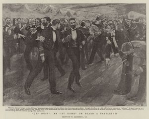 Off Duty, um em casa a bordo de um couraçado de batalha de William Hatherell