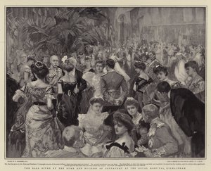 A bola dada pelo duque e duquesa de Connaught no Royal Hospital, Kilmainham de William Hatherell