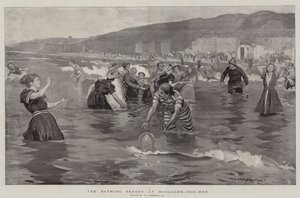 A temporada de banho em Boulogne-sur-Mer