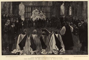 O funeral do Sr. Gladstone na Abadia de Westminster