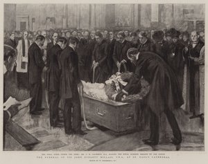 O Funeral de Sir John Everett Millais, na Catedral de São Paulo de William Hatherell