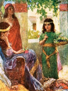 A pequena empregada doméstica da esposa de Naamã de William Hatherell