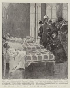 A Rainha em Netley, Sua Majestade visitando os Doentes e Feridos do Sudão de William Hatherell
