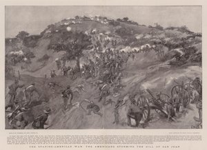A guerra hispano-americana os americanos invadiram a colina de San Juan de William Hatherell