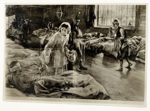 &39;A heroína de cinquenta anos atrás: Miss Florence Nightingale no Hospital em Scutari&39;, pub. in The Graphic, 19 de novembro de 1904