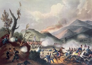 Batalha de Busaco, 27 de setembro de 1810, gravada por Thomas Sutherland (BC 1785)