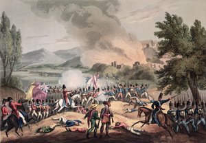 Batalha de Pombal, 12 de março de 1811, gravada por Thomas Sutherland (bc1785)