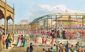 Procissão de Coroação de George IV, 1821 (aquatint) de William Heath