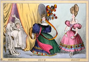 Noite do meio-dia, c.1828 (gravura colorida à mão)