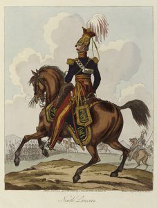 Nono Hussars, 1820 (aquatinta colorida) de William Heath