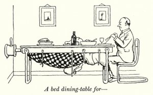 Uma mesa de jantar para (litho) de William Heath Robinson