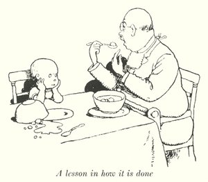 Uma lição de como se faz (litho) de William Heath Robinson