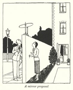 Uma proposta de espelho (litho) de William Heath Robinson