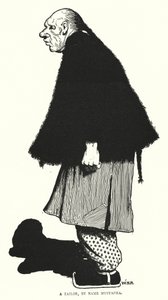 Um alfaiate, de nome Mustapha (gravura) de William Heath Robinson