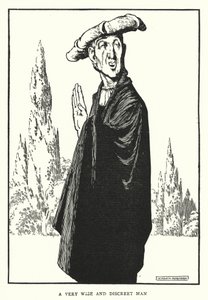 Um homem muito sábio e discreto (litho) de William Heath Robinson