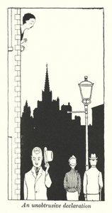 Uma declaração discreta (litho) de William Heath Robinson