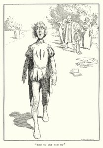 "E então deixa-o ir" (litho) de William Heath Robinson