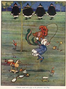 Charles não se importava com um figo, então seus prazeres tinham flertado de William Heath Robinson