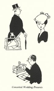 Presentes de Casamento Convertidos (litho) de William Heath Robinson