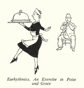 Eurítmica, Um exercício em equilíbrio e graça (litho) de William Heath Robinson