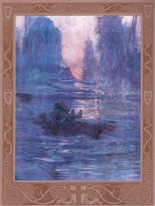 Siga depois - estamos esperando pelas trilhas que perdemos. Para os sons de muitos passos, para o passo de um hospedeiro. de William Heath Robinson