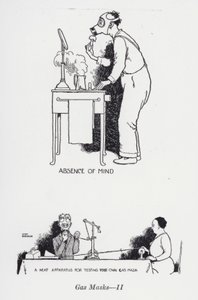Máscaras de gás - II (litho) de William Heath Robinson