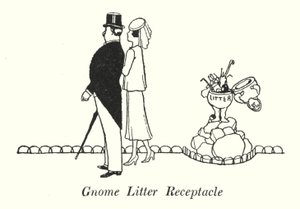 Receptáculo de Ninhada de Gnomo (litho) de William Heath Robinson