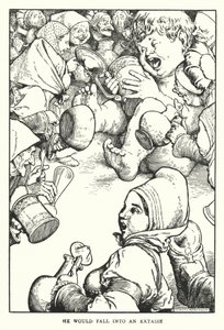 Ele cairia em um extasie (litho) de William Heath Robinson