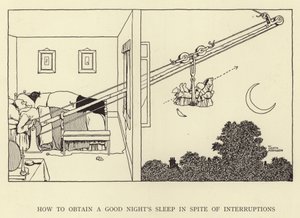 Como obter uma boa noite de sono apesar das interrupções de William Heath Robinson
