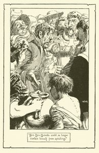 Ilustração para Dom Quixote (litho) de William Heath Robinson