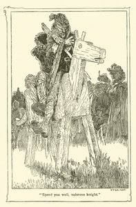 Ilustração para Dom Quixote (litho) de William Heath Robinson