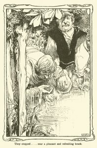 Ilustração para Dom Quixote (litho) de William Heath Robinson