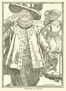 Ilustração para Dom Quixote (litho) de William Heath Robinson