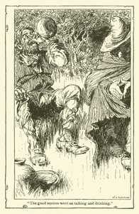 Ilustração para Dom Quixote (litho) de William Heath Robinson