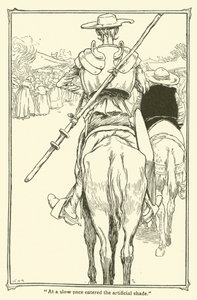 Ilustração para Dom Quixote (litho) de William Heath Robinson