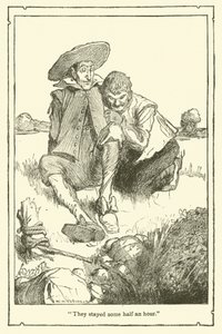 Ilustração para Dom Quixote (litho) de William Heath Robinson