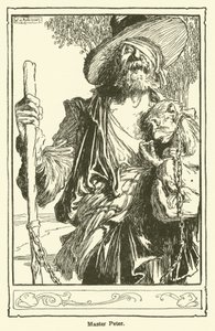 Ilustração para Dom Quixote (litho) de William Heath Robinson