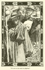 Ilustração para Dom Quixote (litho) de William Heath Robinson