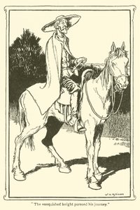 Ilustração para Dom Quixote (litho) de William Heath Robinson
