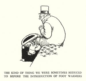 Ilustração para a Ribaldry Ferroviária de W Heath Robinson (litho) de William Heath Robinson