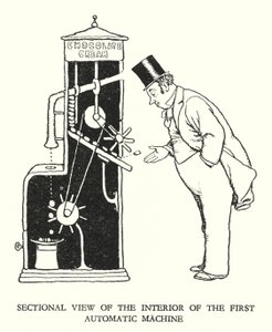 Ilustração para a Ribaldry Ferroviária de W Heath Robinson (litho) de William Heath Robinson