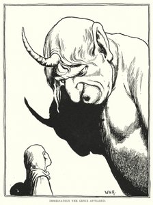 Imediatamente o génio apareceu (gravura) de William Heath Robinson