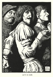 Vamos voltar (litho) de William Heath Robinson