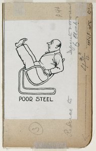 &39;Poor Steel&39;, detalhe de &39;How to Live in a Flat&39;, publicado em 1936 de William Heath Robinson