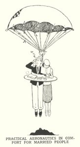 Prática Aeronáutica em Conforto para Casais (litho) de William Heath Robinson