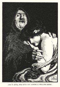 Ela é gentil, e alguma vez admirou um monge bem alimentado (litho) de William Heath Robinson