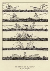 Algo em cada sentido, uma tragédia de peixe de William Heath Robinson