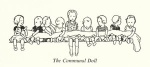A Boneca Comunal (litho) de William Heath Robinson