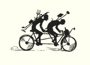 O Fim (litho) de William Heath Robinson