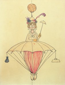 O sistema de viagem aérea pessoal para senhoras de William Heath Robinson
